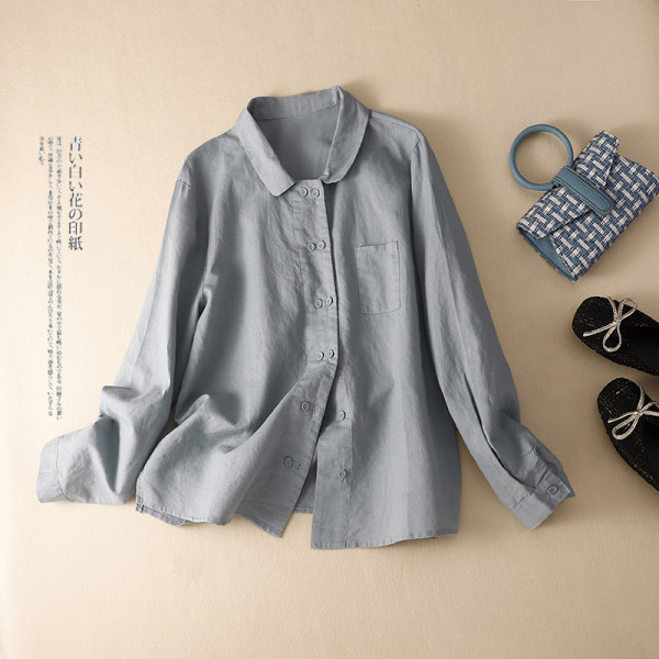 เสื้อลินิน แบบเสื้อสวยๆ เสื้อผ้าฝ้ายลินิน เสื้อเชิ้ตผ้าลินิน BY LININ