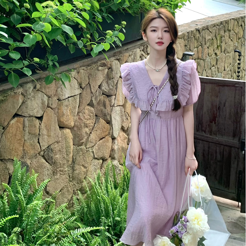 เดรสแขนสั้น มีไซส์ L-4XLอก 38-47 นิ้ว ใส่ได้ทั้งสาวหุ่นดีน่ารักจนถึงสาวอวบพลัสไซส์ จัดส่งฟรี! ทักแชทสั่งซื้อ