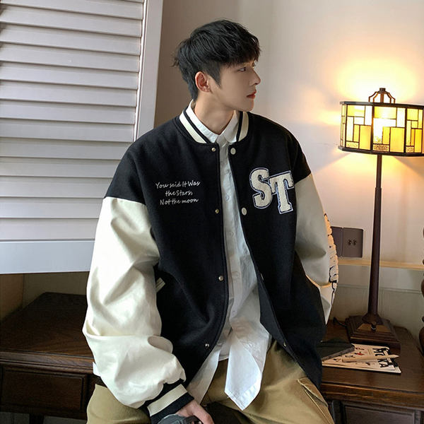 เสื้อแจ็คเก็ตเบสบอล เสื้อคลุม เสื้อแขนยาวสไตล์เกาหลี