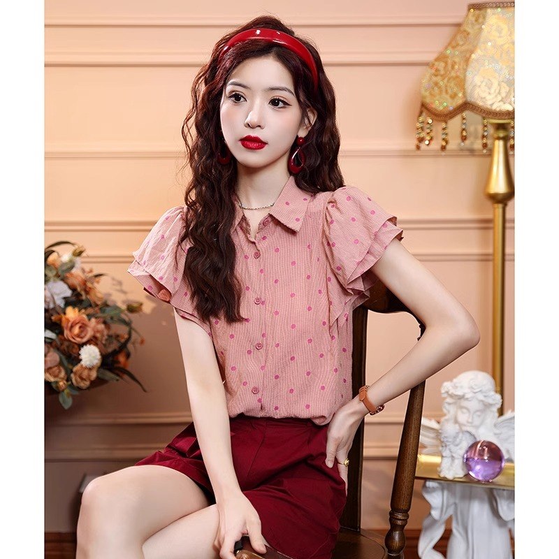 เสื้อเชิ้ตผู้หญิงใส่ทํางาน 390 บาทต่อชิ้น ฟรีค่าจัดส่ง