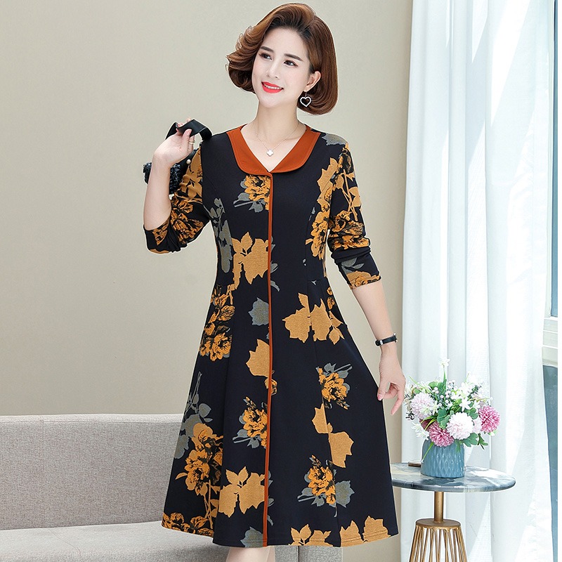 เดรสวัยผู้ใหญ่40-60ปีเดรสคุณแม่