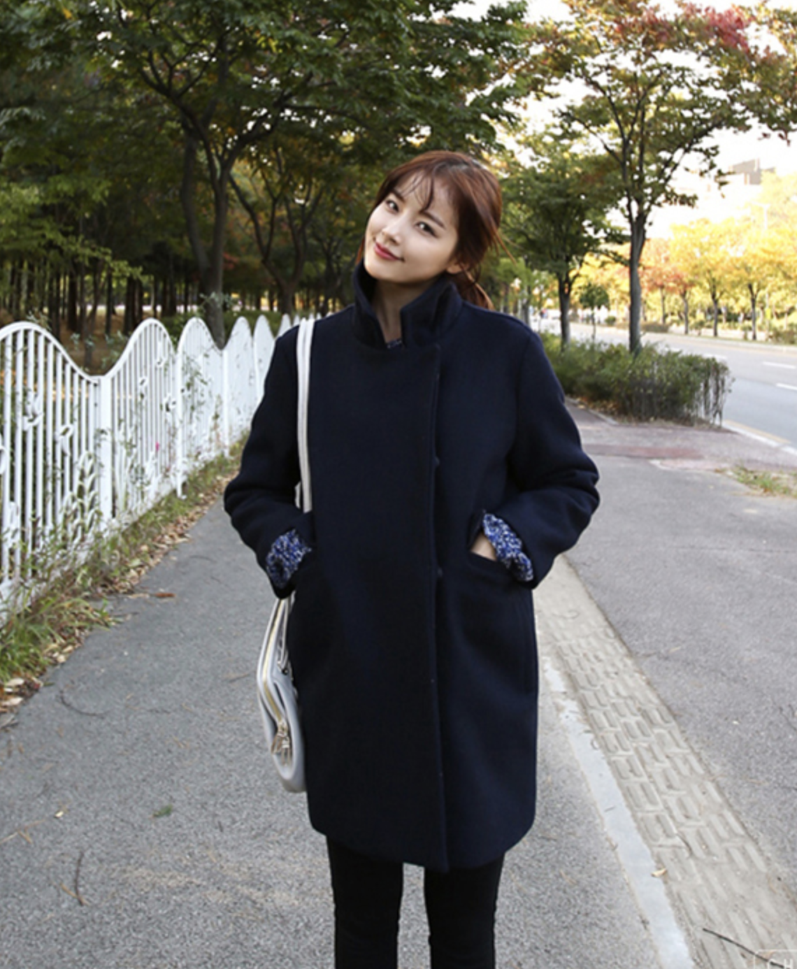 เสื้อโค้ทกันหนาว ทรงสวย ใส่ได้หลายแบบ ผ้าดีบุซับในกันลม พร้อมส่ง กรมท่า