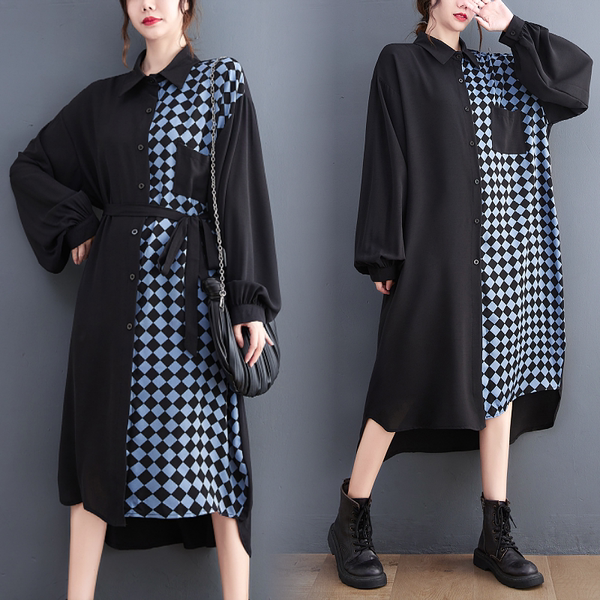เสื้อทีเชิ้ตคนอ้วนผู้หญิงสไตล์คอตตอนลินินมีไซต์อก 47-48 นิ้ว