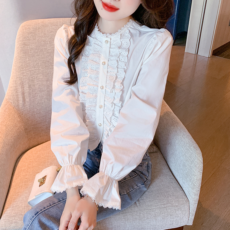 เสื้อเชิ้ตผู้หญิงใส่ทํางาน 390 บาทต่อชิ้น ฟรีค่าจัดส่ง