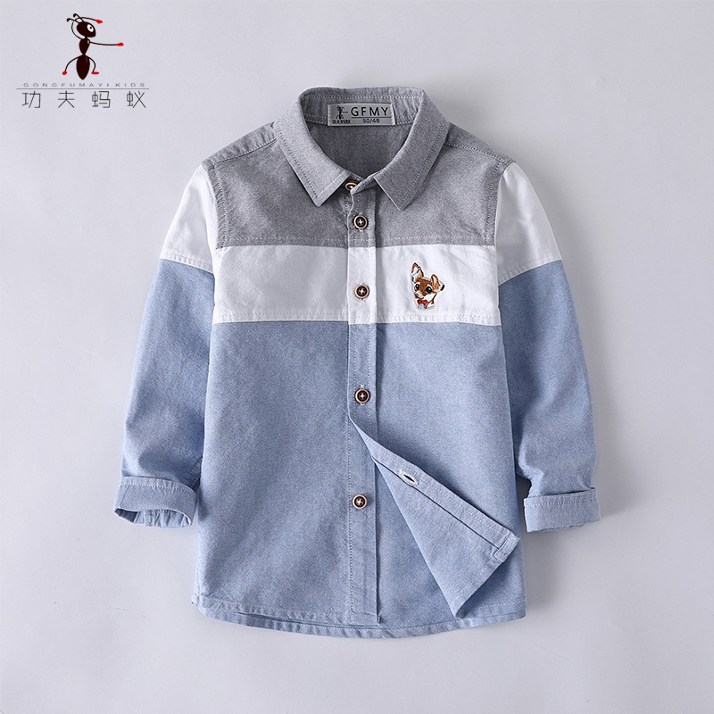 เสื้อเชิ้ตเด็ก มีไซส์ 110 120 130 140 150 160 สั่งเลยฟรีค่าจัดส่ง