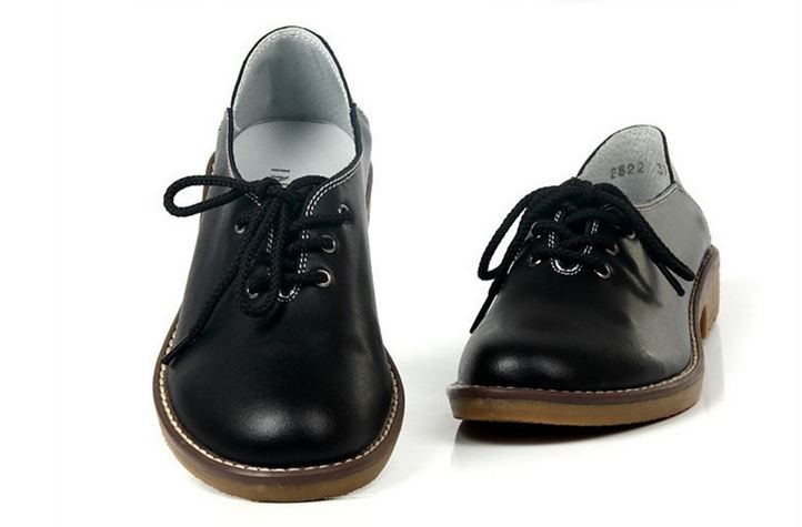 รองเท้าหุ้มส้น ผู้หญิง รองเท้าหนังแท้ สไตล์ oxford รองเท้าผู้หญิง หุ้มส้น สีดำ หนังแท้ ยืดหยุ่นสูง ใส่สบาย เสริมส้น เล็กน้อย แบบเท่ ๆ 909981