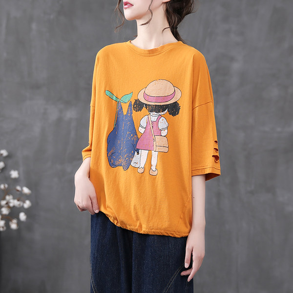 เสื้อยืดวินเทจ ฟรีไซส์อกเสื้อประมาณ 38-42