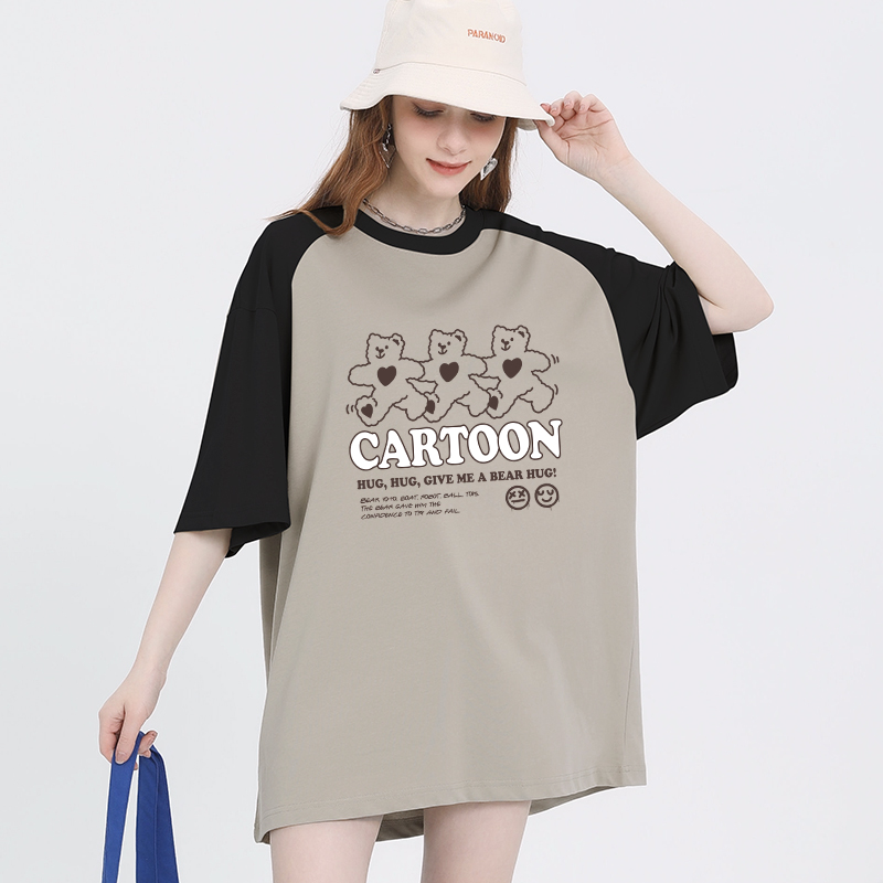 เสื้อผ้าวัยรุ่นเกาหลี เสื้อยืดวัยรุ่นผู้หญิง มีขนาด S M L XL