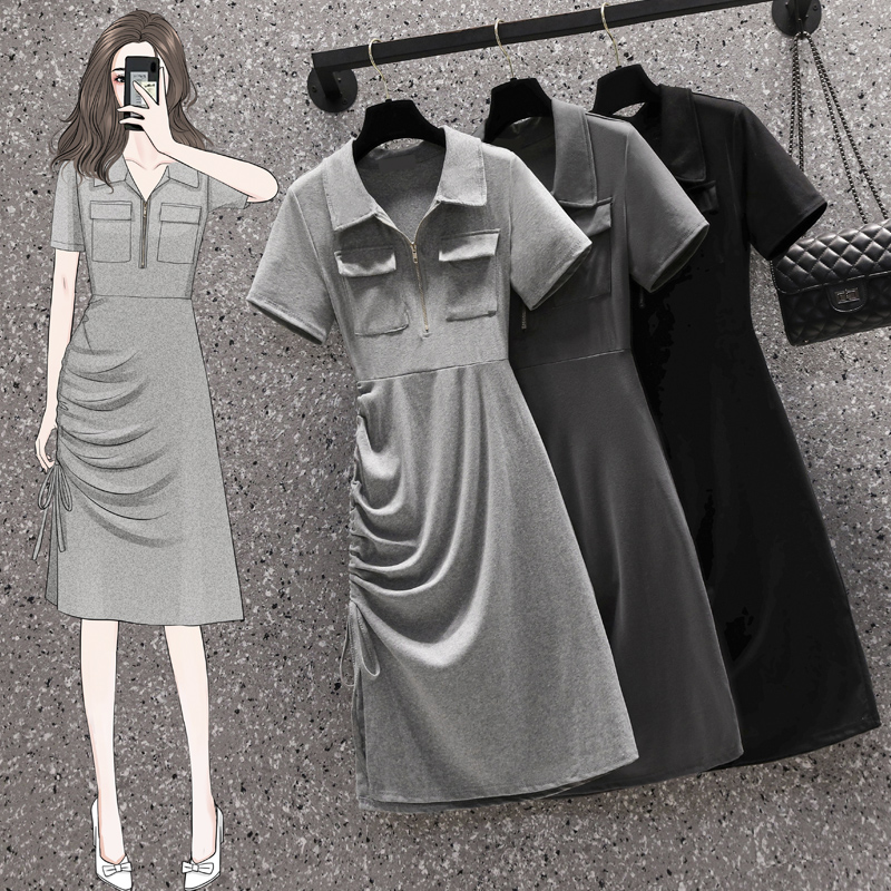 เดรสคนอ้วน เดรสสาวอวบ ชุดเดรสคนอ้วนวัยรุ่น BY PLUS SIZE Girl