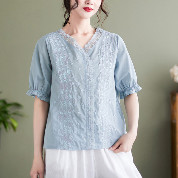 เสื้อลินิน แบบเสื้อสวยๆ เสื้อผ้าฝ้ายลินิน เสื้อเชิ้ตผ้าลินิน BY LININ