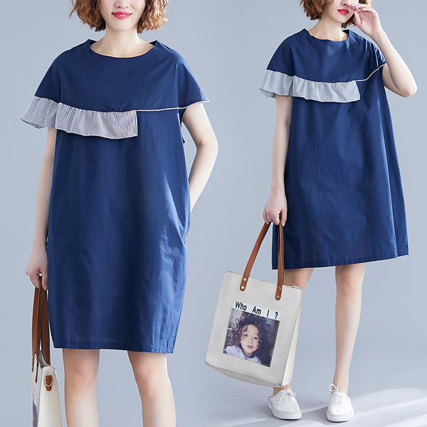เสื้อผ้าฝ้าย เสื้อผ้าลินิน สไตล์ฤดูร้อน BY Lian Zhi Cotton and linen art สไตล์VINTAGE มีขนาดไซส์อกประมาณ 35-40 นิ้ว