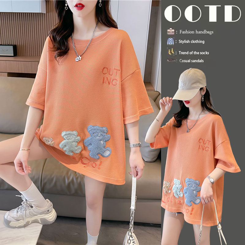 เสื้อยืดคนอ้วนแบบโอเวอร์ไซส์แบบ ulzzang fashion สนใจทักแชท