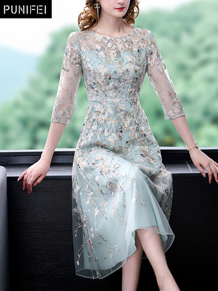 เดรสวัยผู้ใหญ่40-60ปี เดรสคุณแม่ ชุดเดรสทำงานวัยผู้ใหญ่ แบรนด์ MAMA DRESS
