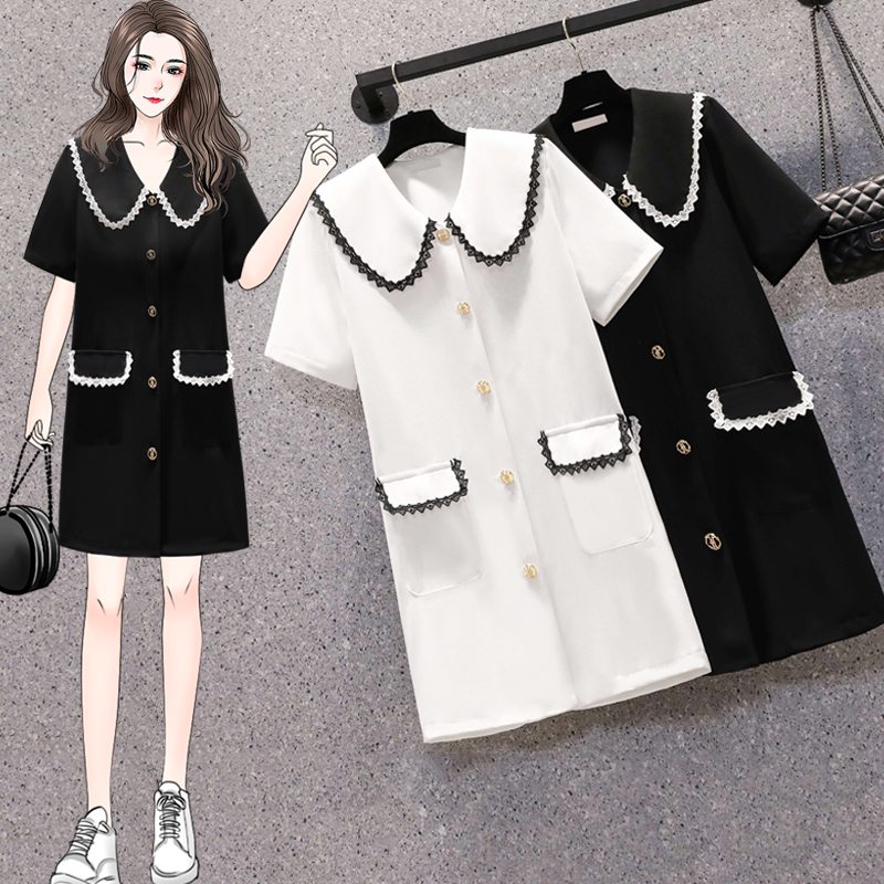 เดรสแขนสั้น มีไซส์ L-4XLอก 38-47 นิ้ว ใส่ได้ทั้งสาวหุ่นดีน่ารักจนถึงสาวอวบพลัสไซส์