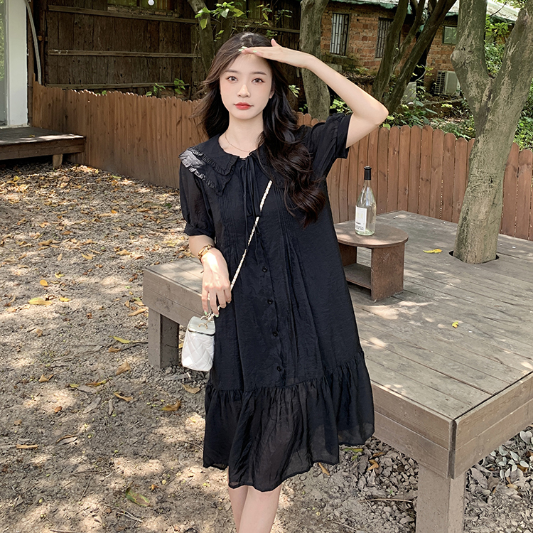 เดรสวัยรุ่น-เดรสคนอ้วนวัยรุ่น L-4XL(อก38-46 นิ้ว)