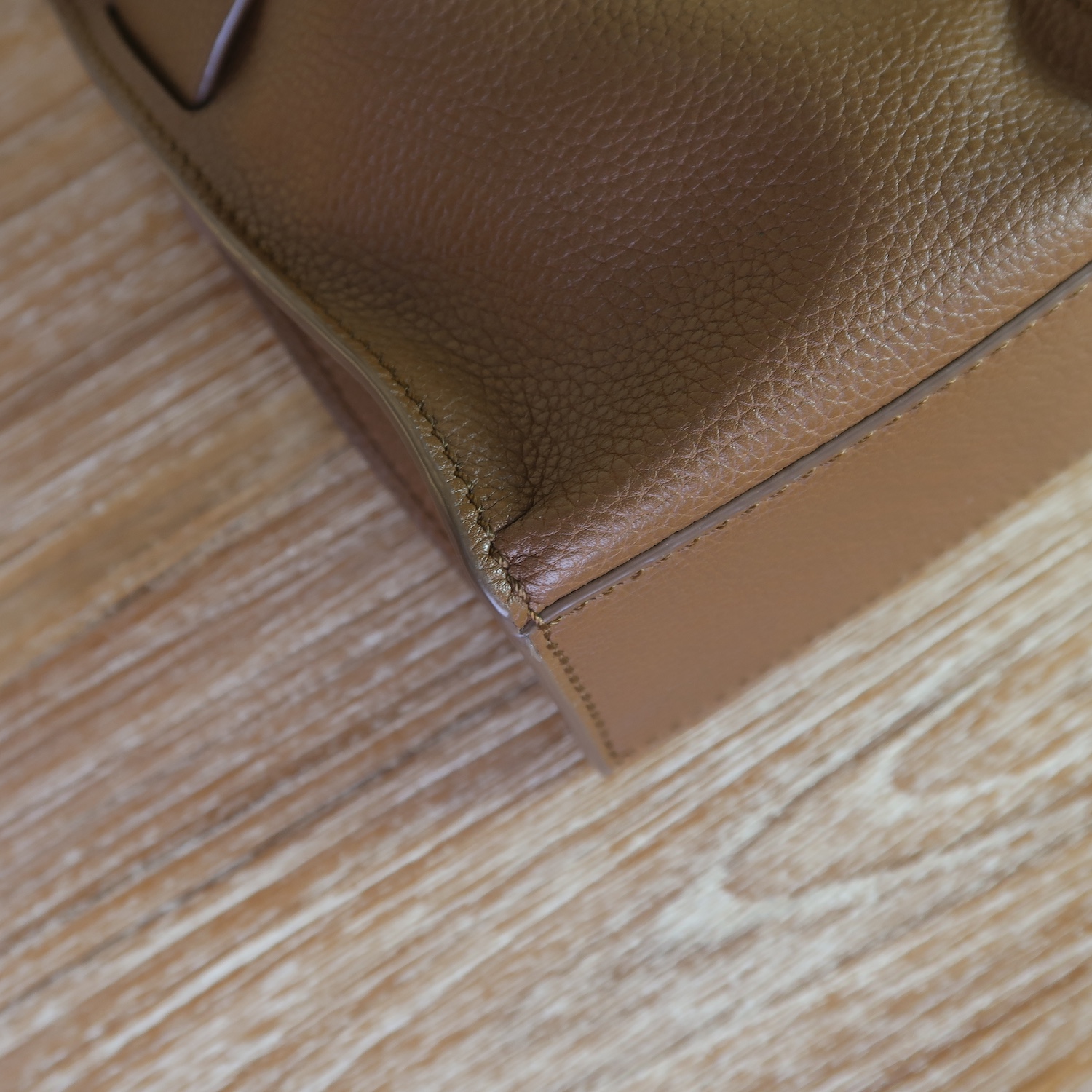 Boyy Brown GrainCalf Leather Soft Scrunchy Phone Bag