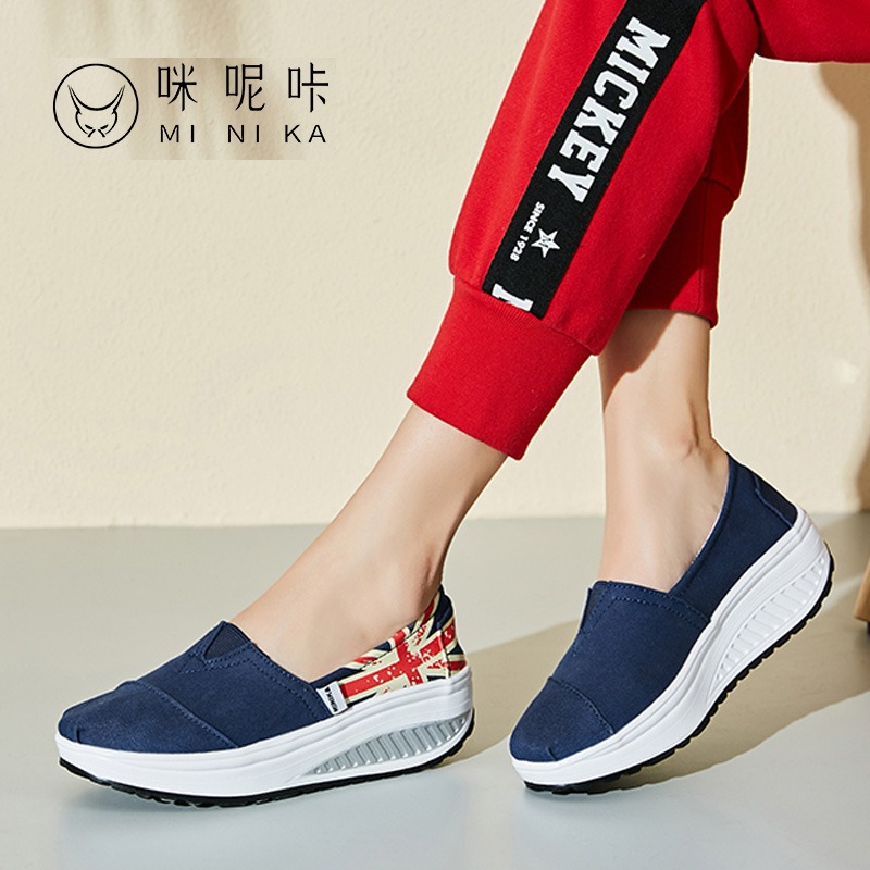 รองเท้าผ้าใบ รองเท้าลำลอง รองเท้าผ้าใบลำลอง รองเท้าแฟชั่นแบบสวม Slipper Shop
