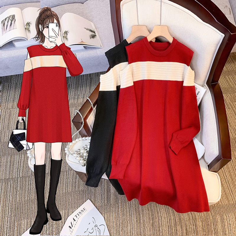 เดรสสาวอวบ มีไซส์ L-4XLอกเสื้อ 38-47 นิ้ว ใส่ได้ทั้งสาวหุ่นดีน่ารักจนถึงสาวอวบพลัสไซส์ จัดส่งฟรี! ทักแชทสั่งซื้อ