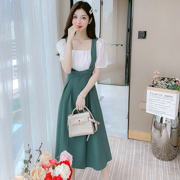 เดรสลูกไม้ เดรสชีฟองสวยๆ แขนสั้น By Meiyi women's clothing