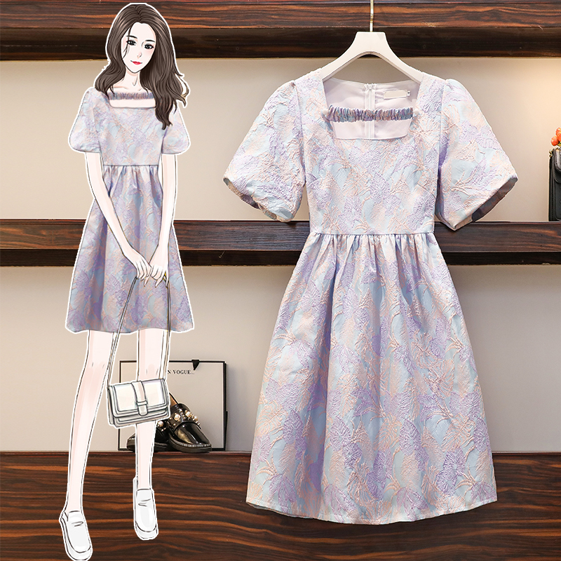 เดรสแขนสั้น มีไซส์ L-4XLอก 38-47 นิ้ว ใส่ได้ทั้งสาวหุ่นดีน่ารักจนถึงสาวอวบพลัสไซส์
