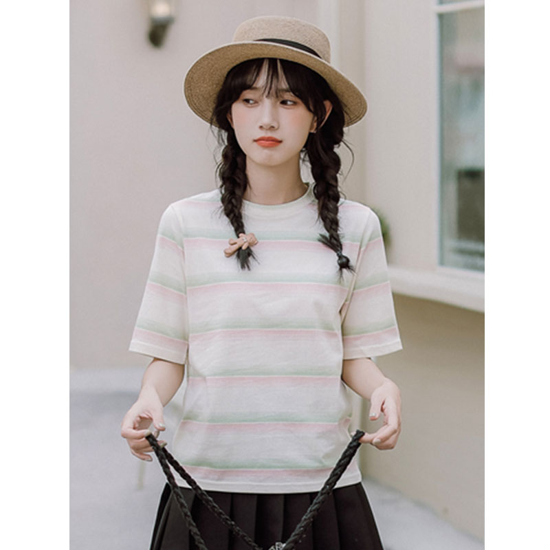 เสื้อผ้าวัยรุ่นเกาหลี เสื้อยืดวัยรุ่นผู้หญิง มีขนาด S M L XL