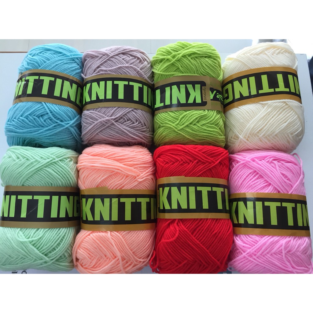 ไหมพรม 4Ply สีล้วน Eagle