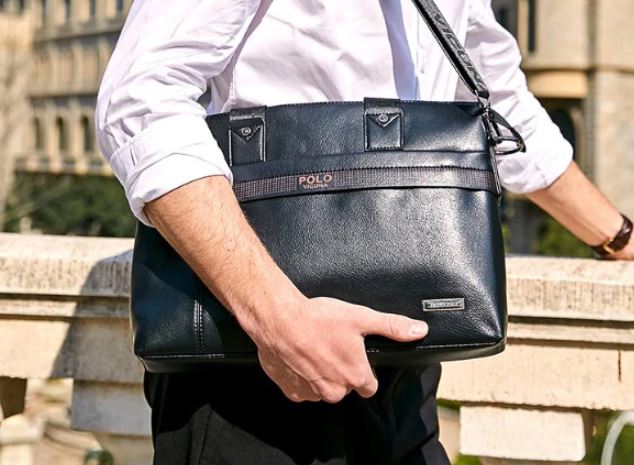 กระเป๋าถือผู้ชาย ผู้หญิง กระเป๋าใส่เอกสาร polo ใบใหญ่ ใส่ notebook 15 นิ้วได้ กระเป๋าถือ ใส่ notebook แบบเท่ ๆ 941599