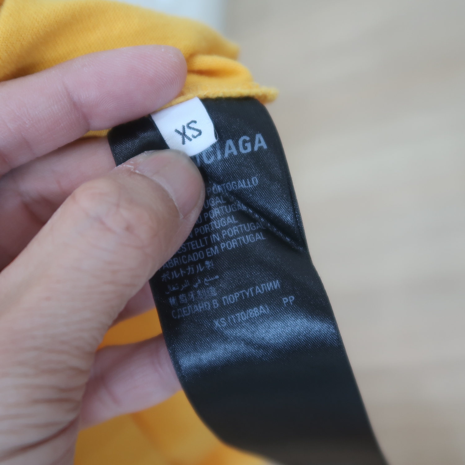 Balenciaga Yellow Wave Logo T Shirt