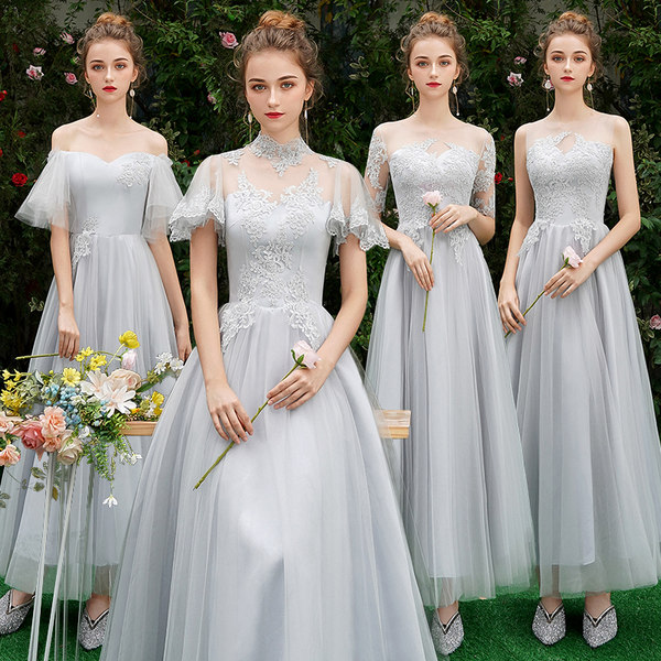 ชุดเพื่อนเจ้าสาวสีฟ้า ชุดเพื่อนเจ้าสาว ชุดไปงานแต่งงาน