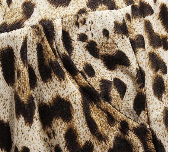 กางเกงขาสั้น กางเกงผู้หญิง ขาสั้น แฟชั่น ลายเสือ สีน้ำตาล สไตล์ สาวเปรี้ยว กางเกงใส่เที่ยว ใส่อยู่บ้าน เก๋ ๆ ใส่สบาย 999229