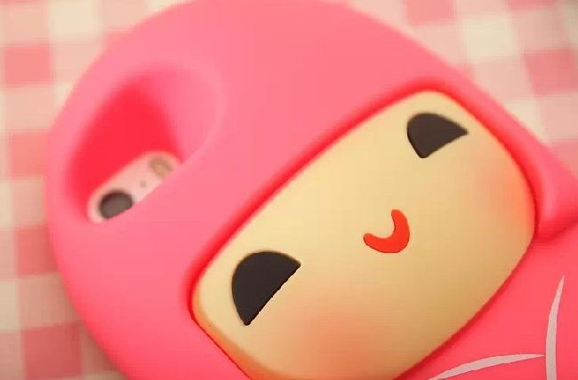 เคส iphone 6 ขนาด 4.7 นิ้ว เคสกิโมโน ตุ๊กตา จากประเทศญี่ปุ่น เคสซิโลโคน อย่างดี ตุ๊กตาใส่ชุดกิโมโน สีฟ้า อมเขียว น้ำทะเล 546970_1