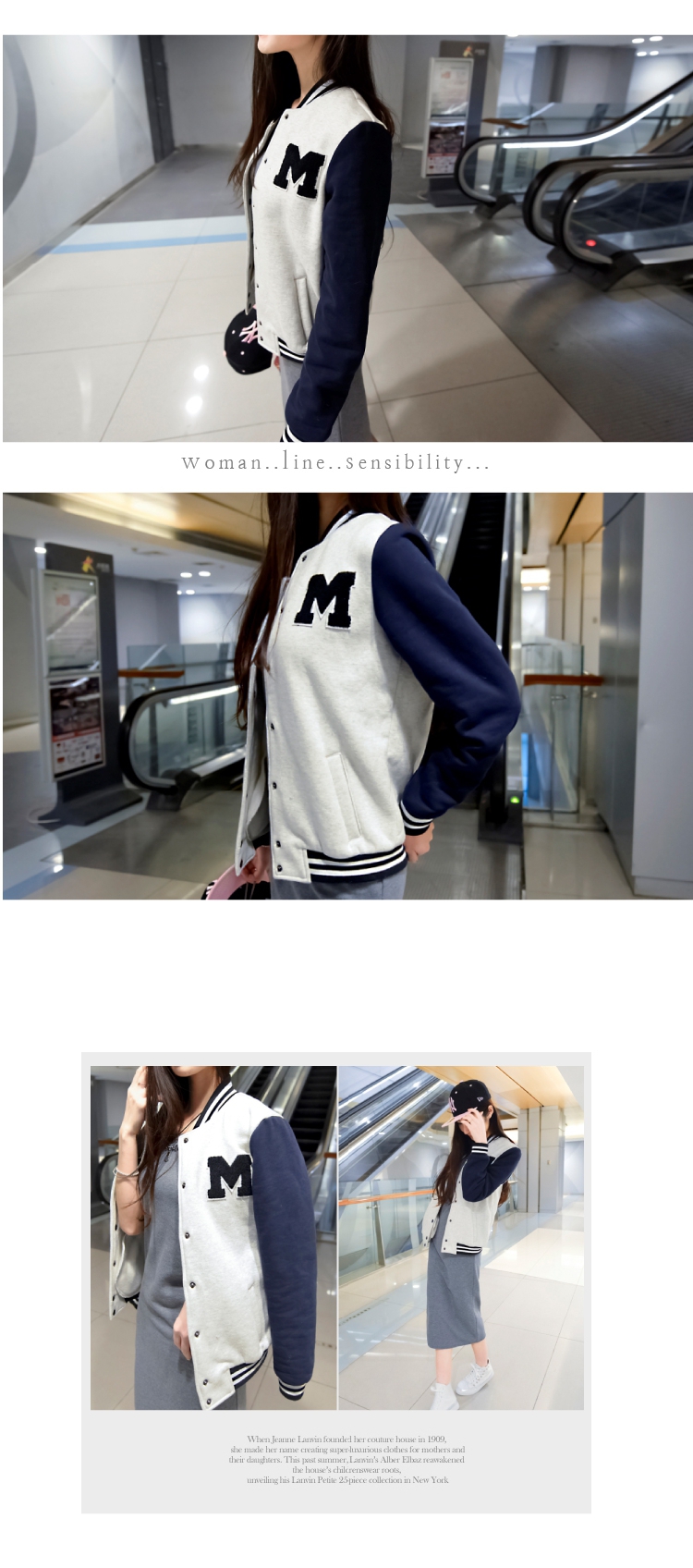 เสื้อคลุมเบสบอล ทรงสวยสีเทากรม น่ารักมาก พร้อมส่ง same pic