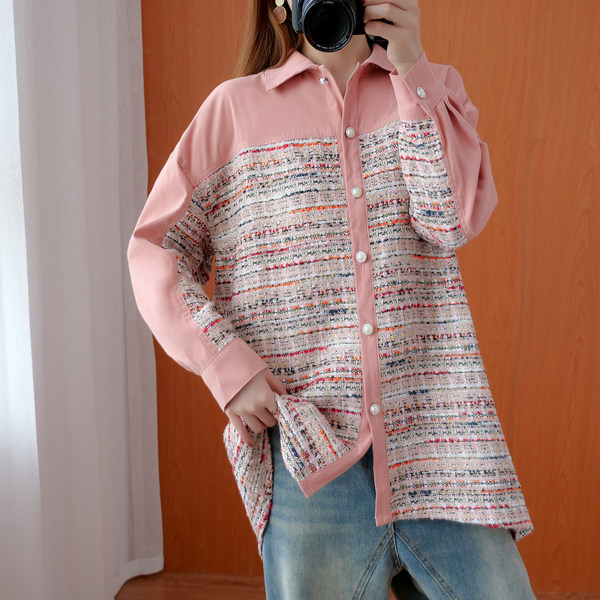 เสื้อเชิ้ตคนอ้วน สไตล์ญี่ปุ่น เสื้อทีเชิ้ตคนอ้วนผู้หญิง เสื้อทีเชิ้ตตัวใหญ่