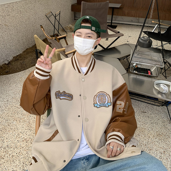 เสื้อแจ็คเก็ตเบสบอล เสื้อคลุม เสื้อแขนยาวสไตล์เกาหลี