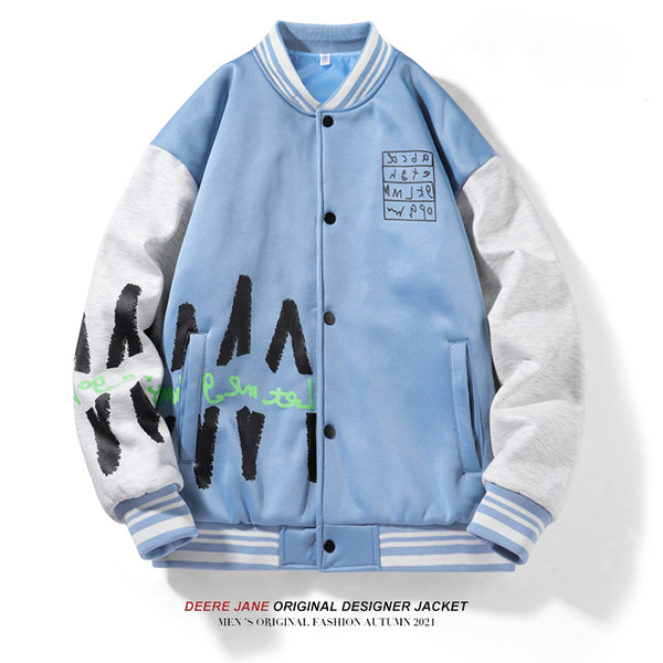 เสื้อแจ็คเก็ตเบสบอล เสื้อคลุม เสื้อแขนยาวสไตล์เกาหลี