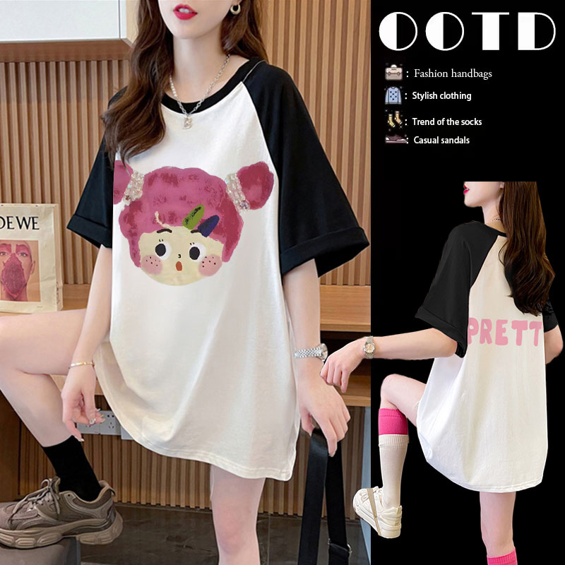 เสื้อยืดคนอ้วนแบบโอเวอร์ไซส์แบบ ulzzang fashion สนใจทักแชท