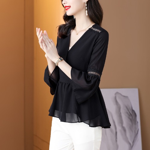 เสื้อสีดำสุภาพ เรียบหรู ดูดี เหมาะกับทุกโอกาส | เสื้อผู้หญิงสุภาพ Moran High-End