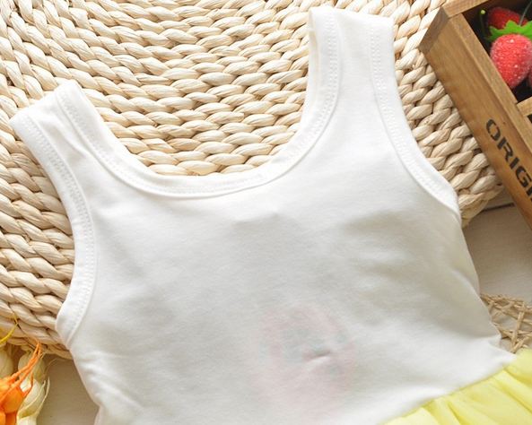 ชุดกระโปรงเด็กผู้หญิง อายุ 6 - 24 เดือน เดรสเด็กผู้หญิง สีเขียวอ่อน ใส่ ๆ กระโปรงทรงพอง เสื้อแขนกุด ปักกุหลาบขาว ใส่ไปงาน น่ารัก 785574_3