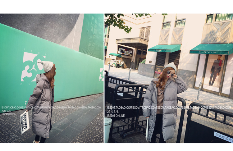 เสื้อกันหนาว สีเทา ตัวยาว ผ้าร่มกันลม บุนวมนุ่ม ซิปและกระดุมหน้า พร้อมส่งจ้า