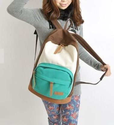 กระเป๋าเป้ กระเป๋าสะพายหลัง นำเข้าญี่ปุ่น สีเขียว น้ำตาล สไตล์ Out Door