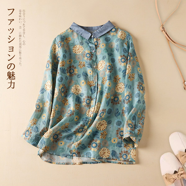 เสื้อลินิน เสื้อผ้าฝ้ายลินิน เสื้อเชิ้ตผ้าลินิน