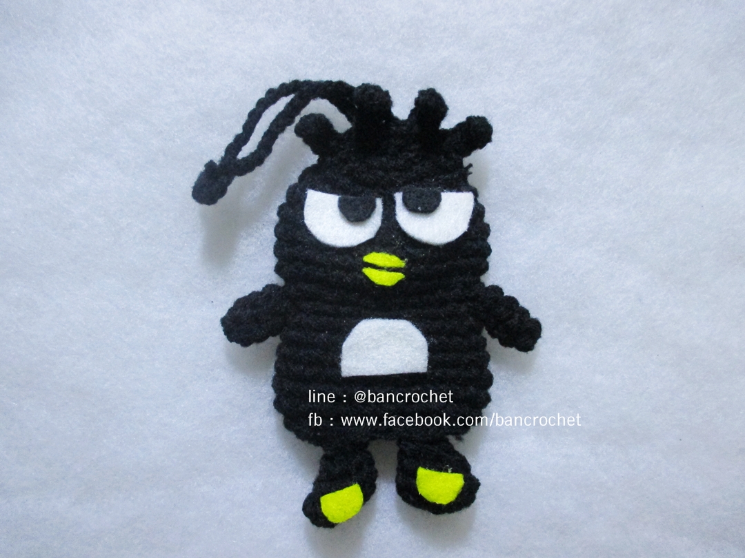 ครอบกุญแจถักแบดแบตมารุ keycover crochet