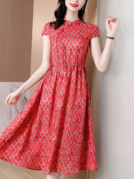 เดรสวัยผู้ใหญ่40-60ปี เดรสคุณแม่ ชุดเดรสทำงานวัยผู้ใหญ่ แบรนด์ MAMA DRESS