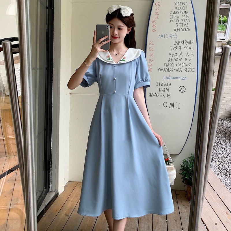 เดรสวัยรุ่น-เดรสคนอ้วนวัยรุ่น L-4XL(อก38-46 นิ้ว)