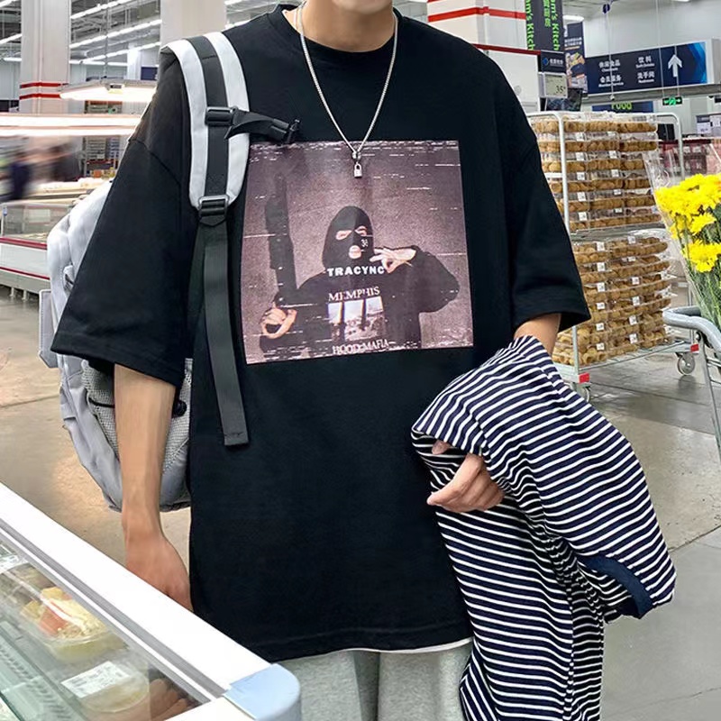 เสื้อยืดผู้ชายอ้วน S-5XL(อกเสื้อ39-51นิ้ว)