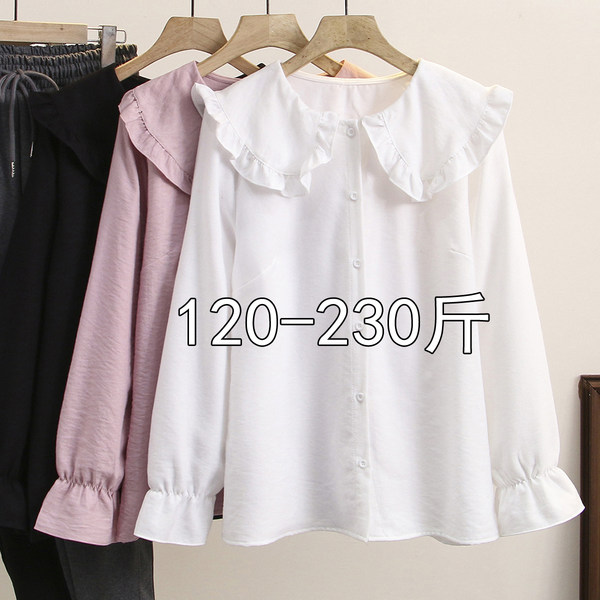 เสื้อเชิ้ตสาวอ้วนมีไซส์ใหญ่มาก มีไซต์2X-7X(อกเสื้อ43-63นิ้ว)น้ำหนักผู้สวม50-170กิโลกรัมใส่ได้
