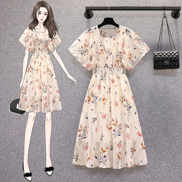 เดรสคนอ้วน เดรสสาวอวบ ชุดเดรสคนอ้วนวัยรุ่น BY PLUS SIZE Girl