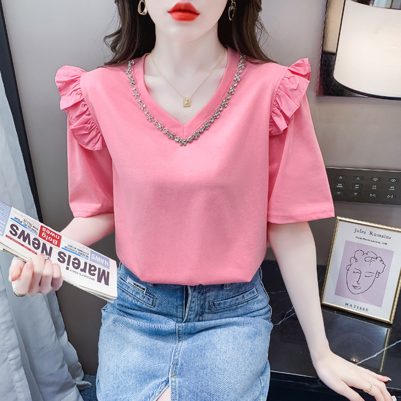 เสื้อผ้าวัยรุ่นเกาหลี เสื้อยืดวัยรุ่นผู้หญิง มีขนาด S M L XL
