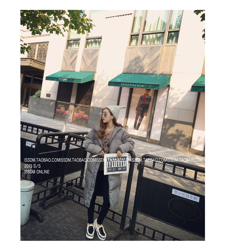 เสื้อกันหนาว สีเทา ตัวยาว ผ้าร่มกันลม บุนวมนุ่ม ซิปและกระดุมหน้า พร้อมส่งจ้า