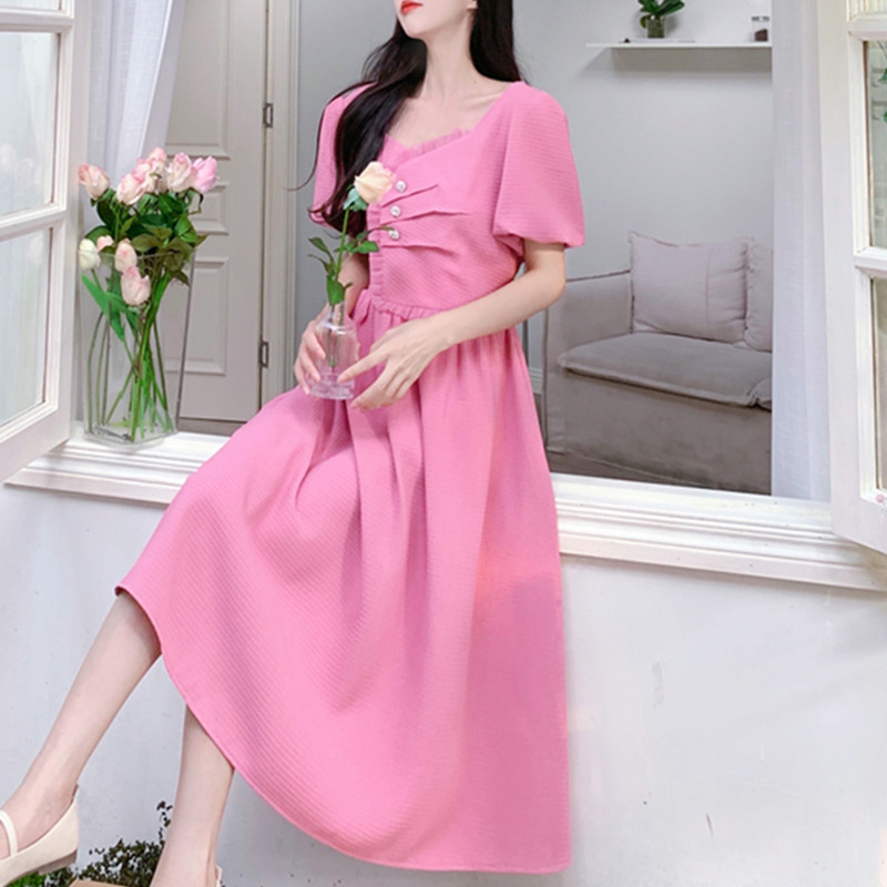 เดรสวัยรุ่น-เดรสคนอ้วนวัยรุ่น L-4XL(อก38-46 นิ้ว)